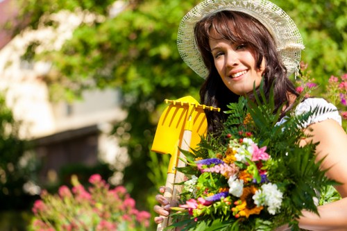 Secure landscaping payment area with protected online checkout